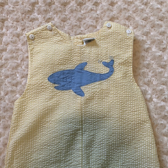Kids seersucker shark romper 🦈 - Picture 2 of 5